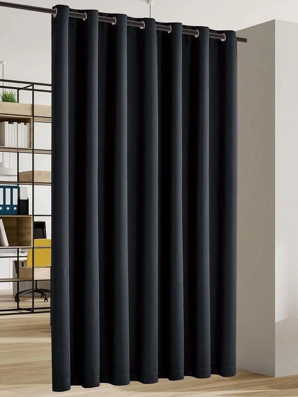 RoomDividersNow Premium Heavyweight Blackout Curtain Panel - 15ft W x 9ft H
